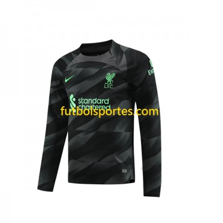 Camiseta Liverpool Portero Segunda Equipación 2023/2024 Manga Larga
